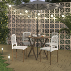 Cadeira Plastico Vintage 84x40cm Branco Forte Plástico