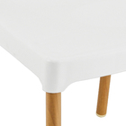 Cadeira Plastico Vintage 84x40cm Branco Forte Plástico