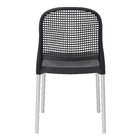 Cadeira Plastico Vintage 84x40cm Preto Forte Plástico