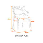 Cadeira Polipropileno Alegra Espresso Móveis Branco