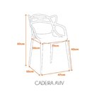 Cadeira Polipropileno Alegra Espresso Móveis Rose