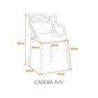 Cadeira Polipropileno Alegra Espresso Móveis Verde Java