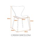 Cadeira Polipropileno Barcelona Fratini Branco
