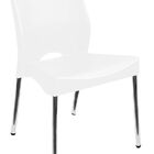 Cadeira Polipropileno Cromada Toulon - Branca