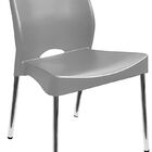 Cadeira Polipropileno Cromada Toulon - Cinza