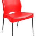 Cadeira Polipropileno Cromada Toulon - Vermelha