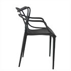 Cadeira Polipropileno Leitura Sala Jardim Preto