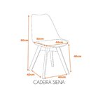 Cadeira Polipropileno Madeira Saarinen Wood Espresso Móveis A