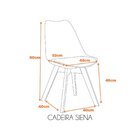 Cadeira Polipropileno Madeira Saarinen Wood Espresso Móveis R