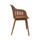 Cadeira Polipropileno Montreal Marrom Fratini Marrom