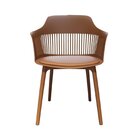 Cadeira Polipropileno Montreal Marrom Fratini Marrom