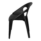 Cadeira Polipropileno Para Sala De Jantar Drop Preta