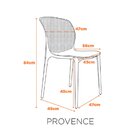 Cadeira Polipropileno Provence Fratini Móveis Fendi