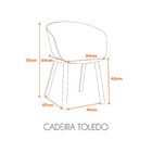 Cadeira Polipropileno Toledo Fratini Branco