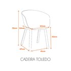 Cadeira Polipropileno Toledo Fratini Branco
