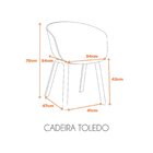 Cadeira Polipropileno Toledo Fratini Preto