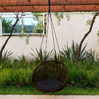 Cadeira Poltrona Balanço Suspensa Cancun Marrom, P/ Área Exte