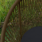 Cadeira Poltrona Balanço Suspensa Cancun Marrom, P/ Área Exte