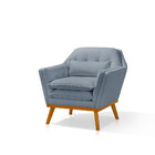 Cadeira Poltrona Confortável Chile Para Sala Em Linho Sofatec