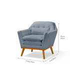 Cadeira Poltrona Confortável Chile Para Sala Em Linho Sofatec