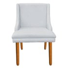 Cadeira Poltrona Decorativa Liz Suede Cinza – D'rossi