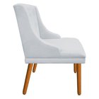 Cadeira Poltrona Decorativa Liz Suede Cinza – D'rossi