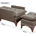 Cadeira Poltrona Do Papai Reclinável Munique Veludo Chocolate