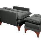 Cadeira Poltrona Do Papai Reclinável Munique Veludo Cinza