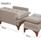 Cadeira Poltrona Do Papai Reclinável Munique Veludo Palha