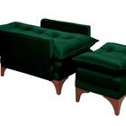 Cadeira Poltrona Do Papai Reclinável Munique Veludo Verde