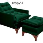 Cadeira Poltrona Do Papai Reclinável Munique Veludo Verde