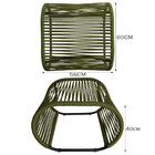 Cadeira Poltrona E Puff Porto Para Área Externa Em Alumínio E