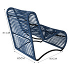 Cadeira Poltrona E Puff Porto Para Área Externa Em Alumínio E