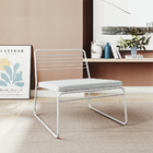 Cadeira Poltrona Em Aço Até 100 Kg Po05 Branco Pu Pozza