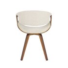 Cadeira Poltrona Em Madeira Maciça E Linho Nicole Creme