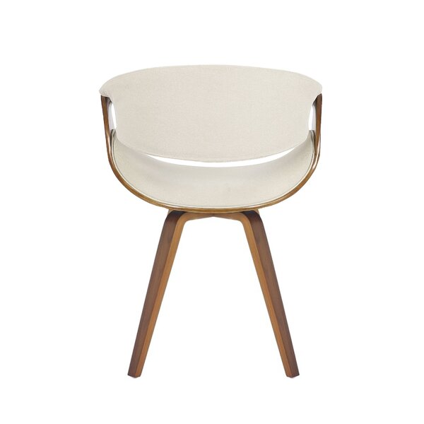 Cadeira Poltrona Em Madeira Maciça E Linho Nicole Creme