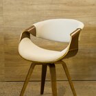 Cadeira Poltrona Em Madeira Maciça E Linho Nicole Creme