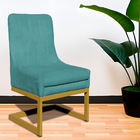 Cadeira Poltrona Estofada Para Sala De Jantar Valentina Velud