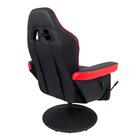 Cadeira Poltrona Gamer Pelegrin Pel-y107 Couro Pu Preta E Ver