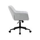 Cadeira Poltrona Giratória Pelegrin Pel-0202 Tecido Cinza Cla