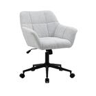 Cadeira Poltrona Giratória Pelegrin Pel-0202 Tecido Cinza Cla