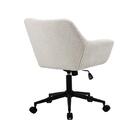 Cadeira Poltrona Giratória Pelegrin Pel-2001 Tecido Branca