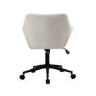 Cadeira Poltrona Giratória Pelegrin Pel-2001 Tecido Branca