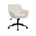 Cadeira Poltrona Giratória Pelegrin Pel-2001 Tecido Branca
