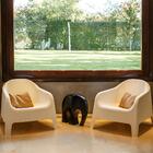 Cadeira Poltrona Para Jardim Skarpo Varanda Branca Kit 2un