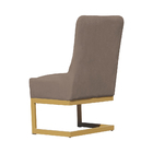 Cadeira Poltrona Para Sala De Jantar Valentina Suede Base Dou