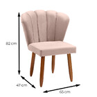 Cadeira Poltrona Pétala Yasmin Sala Estar Penteadeira E Salão