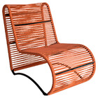 Cadeira Poltrona Porto Para Área Externa Em Alumínio E Corda