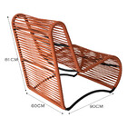 Cadeira Poltrona Porto Para Área Externa Em Alumínio E Corda