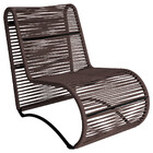 Cadeira Poltrona Porto Para Área Externa Em Alumínio E Corda